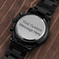 Gift Watch for Dad - Personalized Message Engraving - Birthday, Anniversary, Wedding