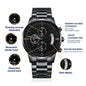 Gift Watch for Dad - Personalized Message Engraving - Birthday, Anniversary, Wedding