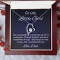 To My Little Girl - Love Dad - Forever Heart Necklace