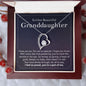 Gift for our Granddaughter - In My Heart Necklace 14k White Gold / 18k Gold