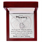 To My Mommy - Baby Bump - Keep me in your heart - Necklace Gift for Expecting Mom