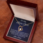 To My Little Girl - Love Dad - Forever Heart Necklace