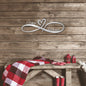 Infinity Love Couples Names Personalized Custom Metal Wall Art
