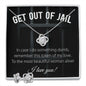 Get Out Of Jail Free - Jewelry, Necklace, Earrings - Wife, Girlfriend