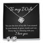 Love Knot Earring & Necklace Set - To my Wife