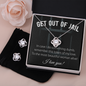 Get Out Of Jail Free - Jewelry, Necklace, Earrings - Wife, Girlfriend