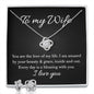 Love Knot Earring & Necklace Set - To my Wife