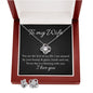 Love Knot Earring & Necklace Set - To my Wife