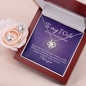 Love Knot Earring & Necklace Set - To My Wife on Our Anniversary