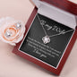 Love Knot Earring & Necklace Set - To my Wife