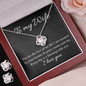 Love Knot Earring & Necklace Set - To my Wife