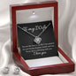 Love Knot Earring & Necklace Set - To my Wife