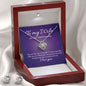 Love Knot Earring & Necklace Set - To My Wife on Our Anniversary
