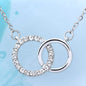 To Our Beautiful Granddaughter - Perfect Pair Necklace (From Grandma & Grandpa) | Beautiful 14k White Gold - Grandparent Perfect Pair Necklace