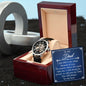 To My Dad - Men's Openwork Watch with Mahogany Luxury Box