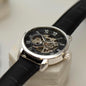 To My Dad - Men's Openwork Watch with Mahogany Luxury Box