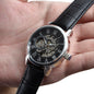 To My Dad - Men's Openwork Watch with Mahogany Luxury Box
