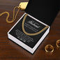 To My Amazing Husband, My Rock - Cuban Link Necklace - Gift for Husband from Wife