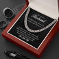 To My Amazing Husband, My Rock - Cuban Link Necklace - Gift for Husband from Wife