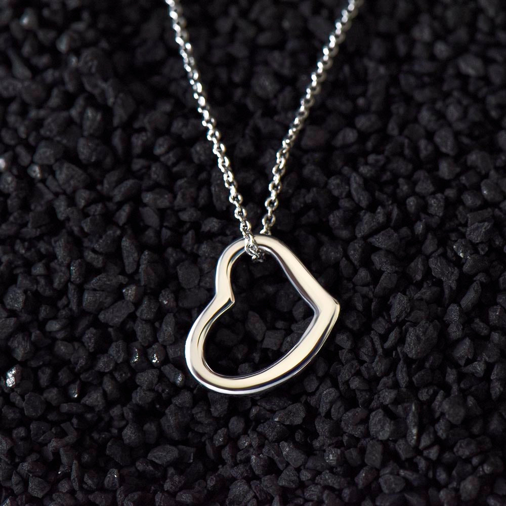 To My Daughter, My Pride and Joy - Delicate Heart Necklace