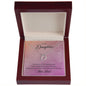 To My Daughter - From Dad- Delicate Heart Necklace