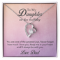 To My Daughter - Forever In My Heart Necklace