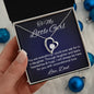 To My Little Girl - Love Dad - Forever Heart Necklace
