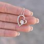 To My Little Girl - Love Dad - Forever Heart Necklace