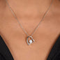 Gift for our Granddaughter - In My Heart Necklace 14k White Gold / 18k Gold