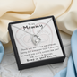 To My Mommy - Baby Bump - Keep me in your heart - Necklace Gift for Expecting Mom
