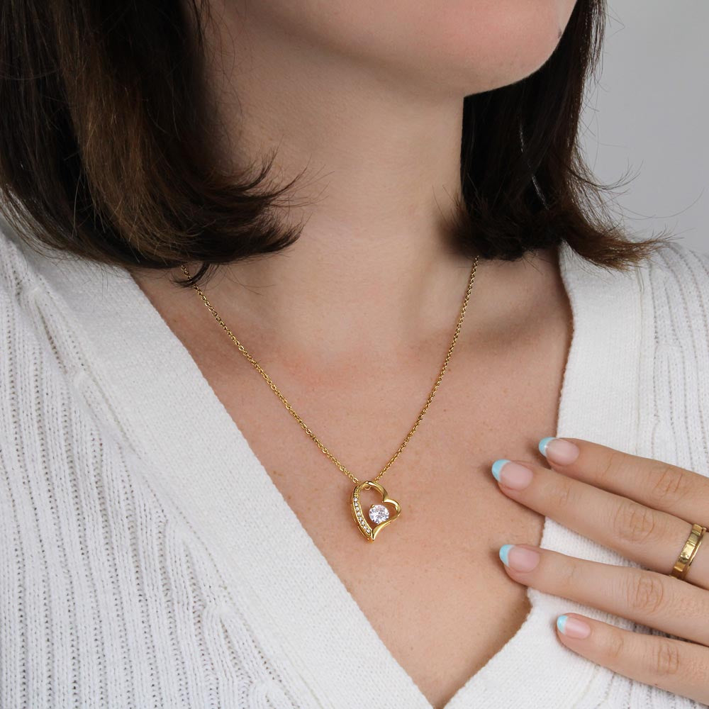 To My Daughter - Forever In My Heart Necklace