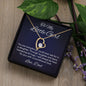 To My Little Girl - Love Dad - Forever Heart Necklace