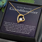 Gift for our Granddaughter - In My Heart Necklace 14k White Gold / 18k Gold