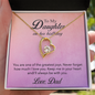 To My Daughter - Forever In My Heart Necklace