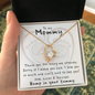 To My Mommy - Baby Bump - Keep me in your heart - Necklace Gift for Expecting Mom