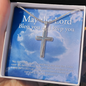 Stainless Steel Cross Necklace - May the Lord Bless You
