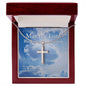 Stainless Steel Cross Necklace - May the Lord Bless You