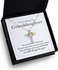 To Our Beautiful Granddaughter - Sterling Silver Cross Necklace - Save $5 thru 10/31 at checkout