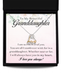 To My Beautiful Granddaughter - Love Heart Necklace