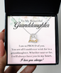 To My Beautiful Granddaughter - Love Heart Necklace