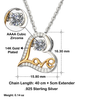 To My Beautiful Granddaughter - Love Heart Necklace