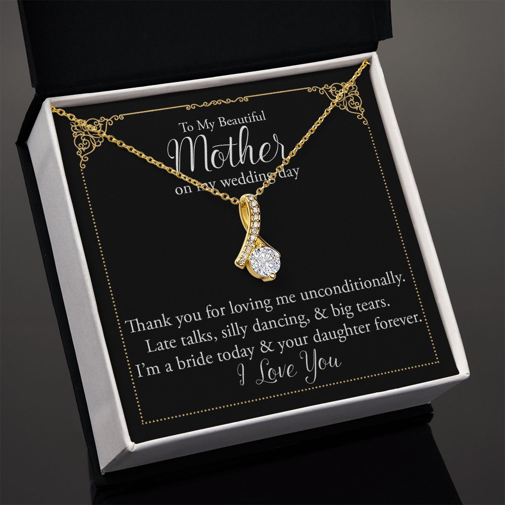 Mother of the Bride Necklace Gift from Daughter