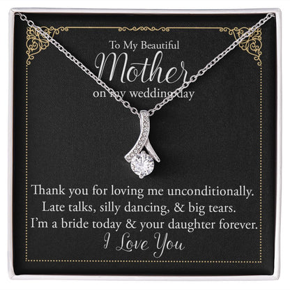 Mother of the Bride Necklace Gift from Daughter