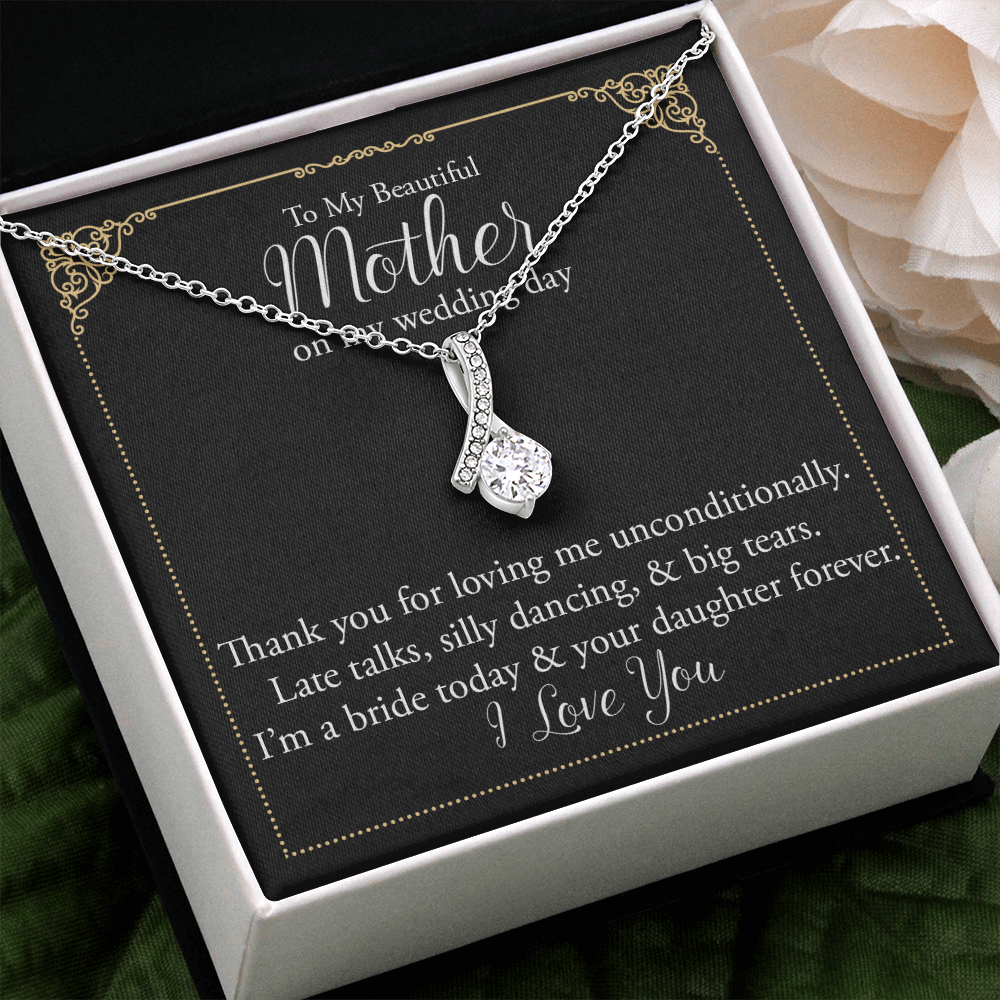 Mother of the Bride Necklace Gift from Daughter