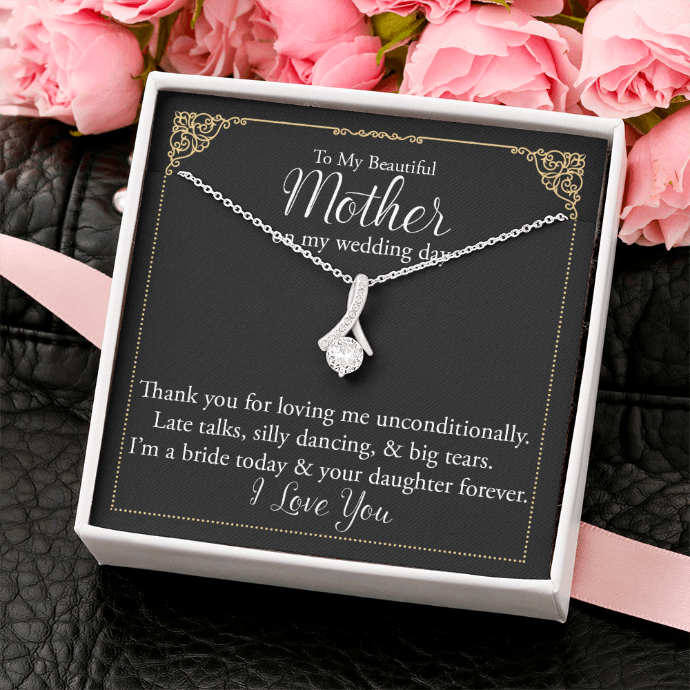 Mother of the Bride Necklace Gift from Daughter