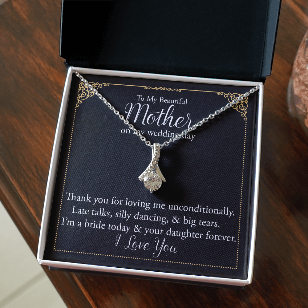 Mother of the Bride Necklace Gift from Daughter