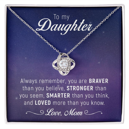 Gift For Daughter From Mom, Daughter Mother Necklace, Daughter Gift From Mom, To My Daughter, Daughters Birthday, Unique, Grown Up Daughter
