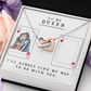 Interlocking Hearts necklace - To My Queen