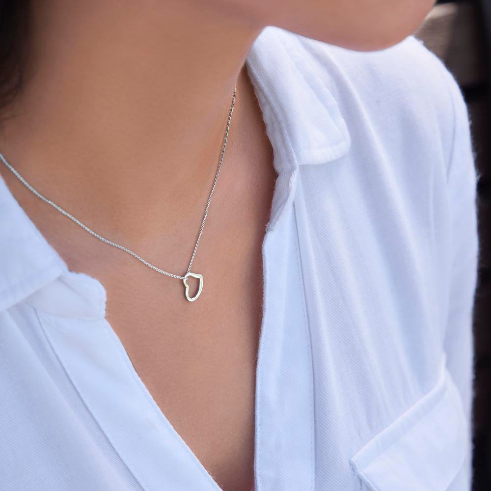 To My Daughter, My Pride and Joy - Delicate Heart Necklace