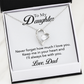 To My Daughter - Forever In My Heart Necklace